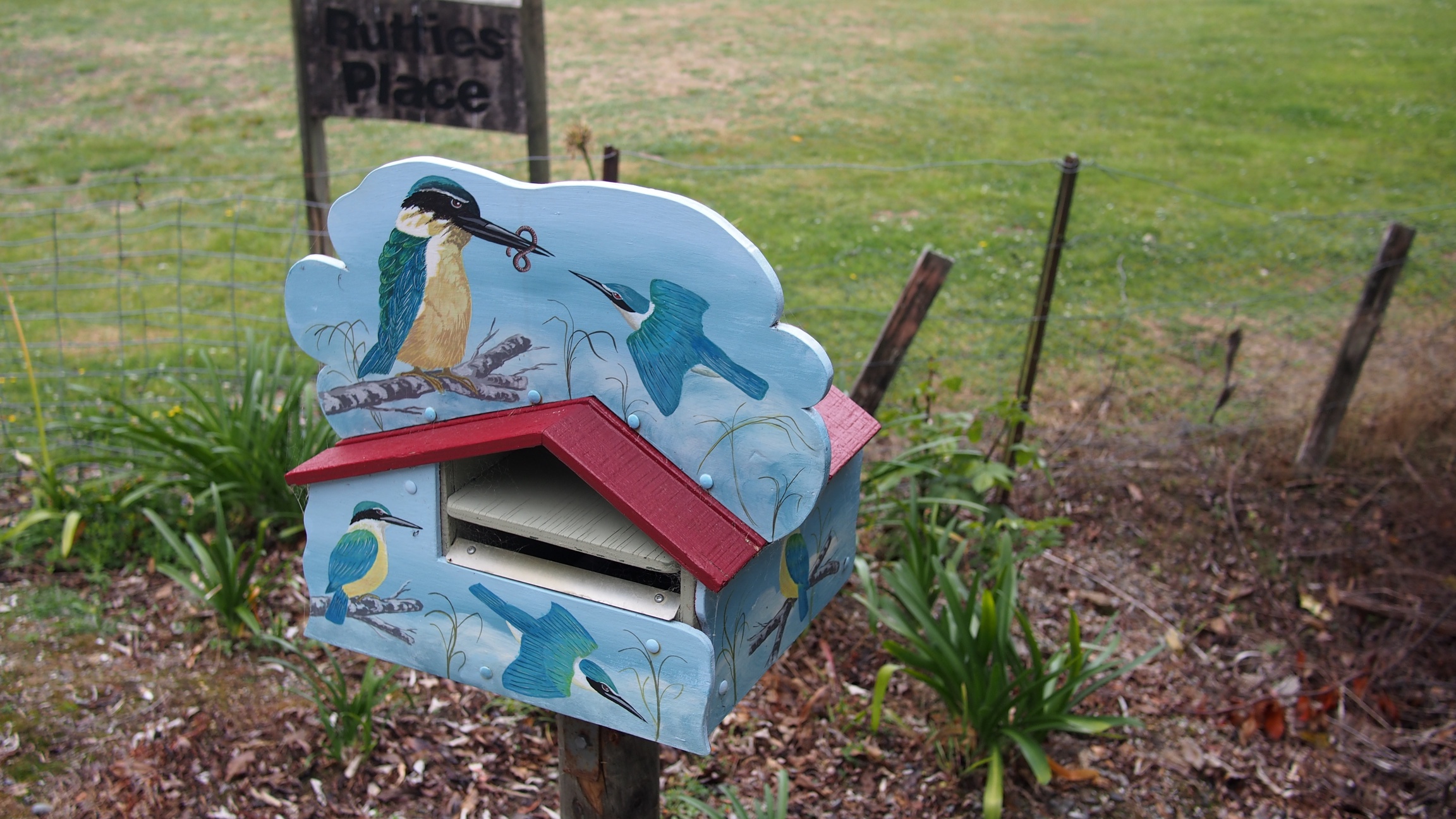 Fun mailboxes along the Queen Charlotte Drive, New Zealand