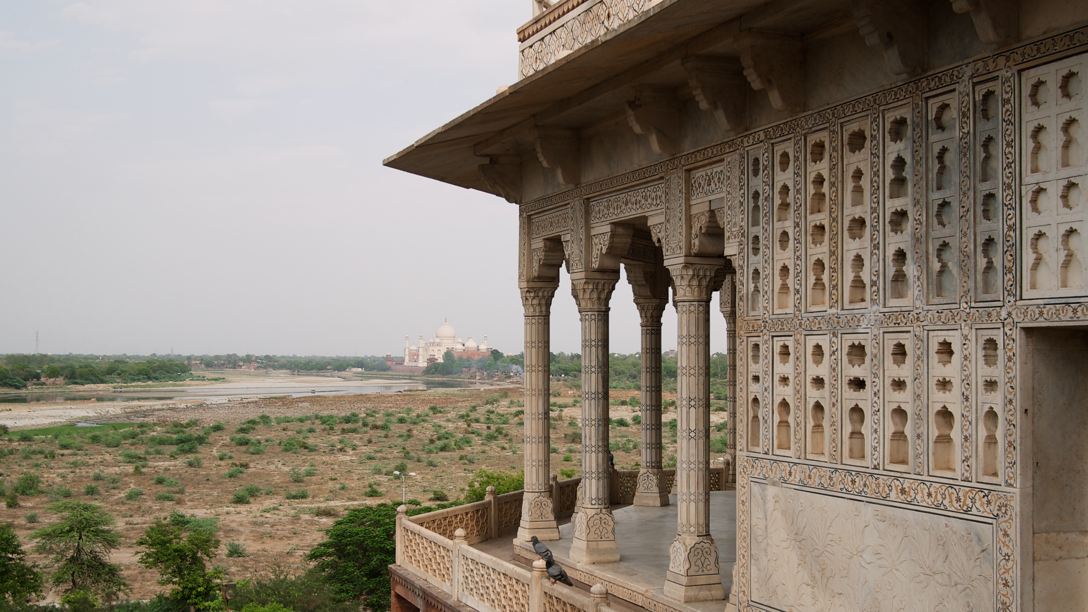 View of the Taj from the fort