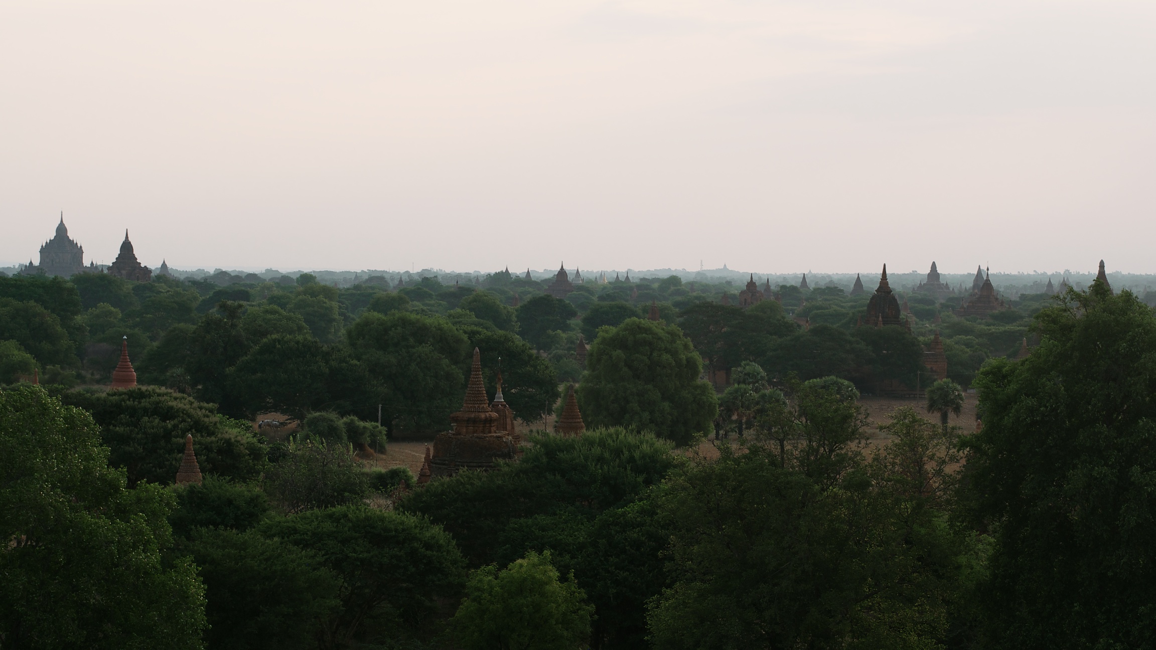 VIEW FROM SHWESANDAW TEMPLE