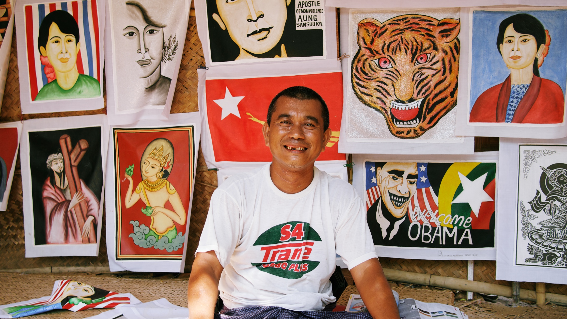 Our friend, Myint Aung, the artist