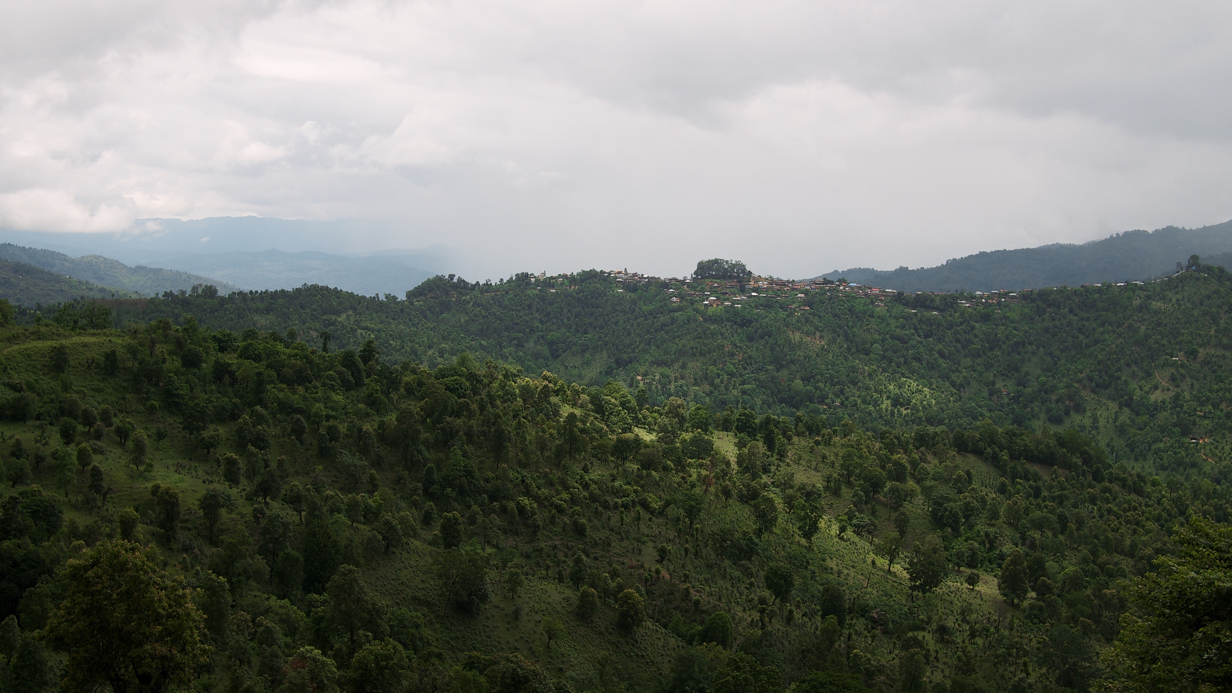 The village we stayed in from across a valley