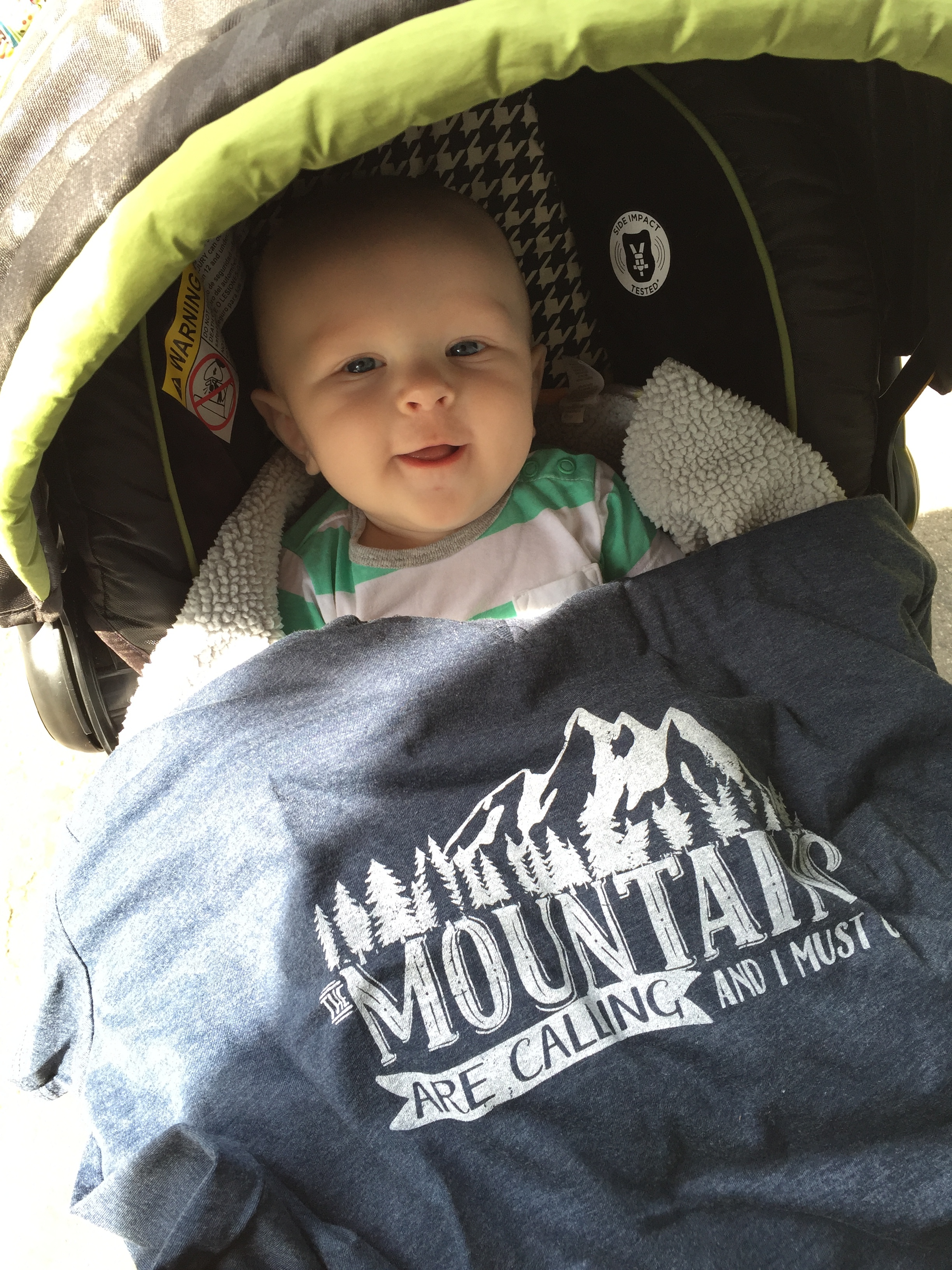T-shirt design available through www.decaftees.com . Cute baby not included.