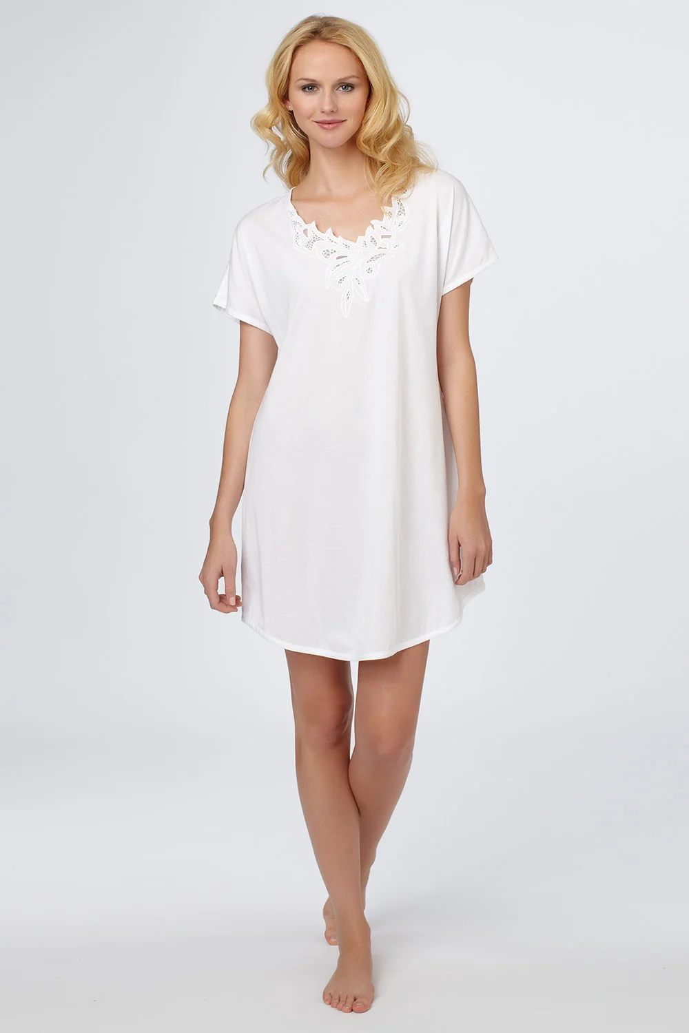 Pima Cotton Knit Sleep Tee
