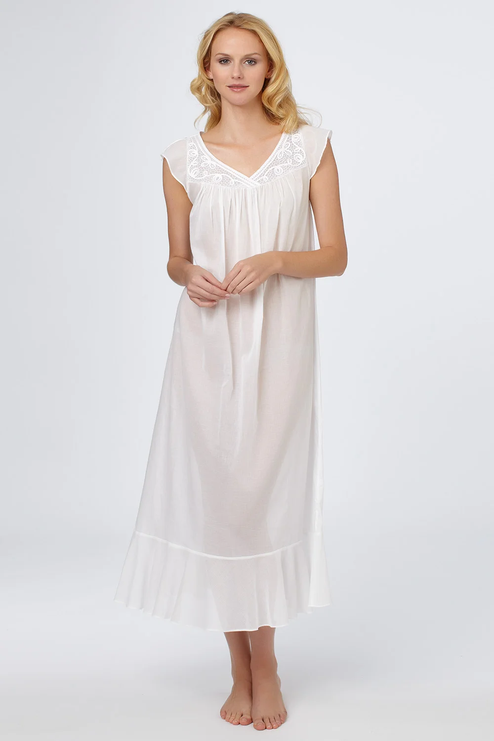 Sheer Cotton Lawn Gown