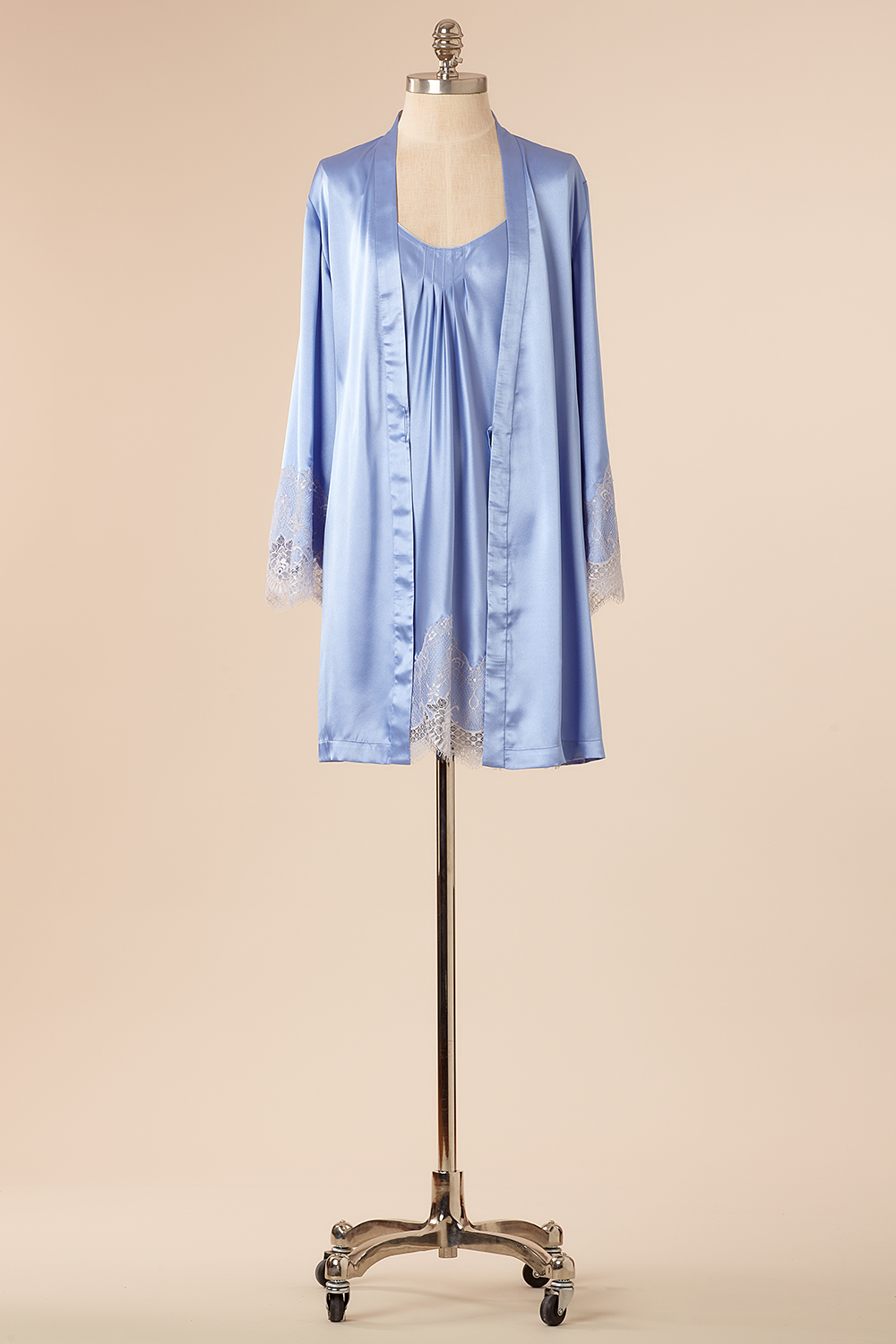Silky Charmeuse Chemise & Wrap