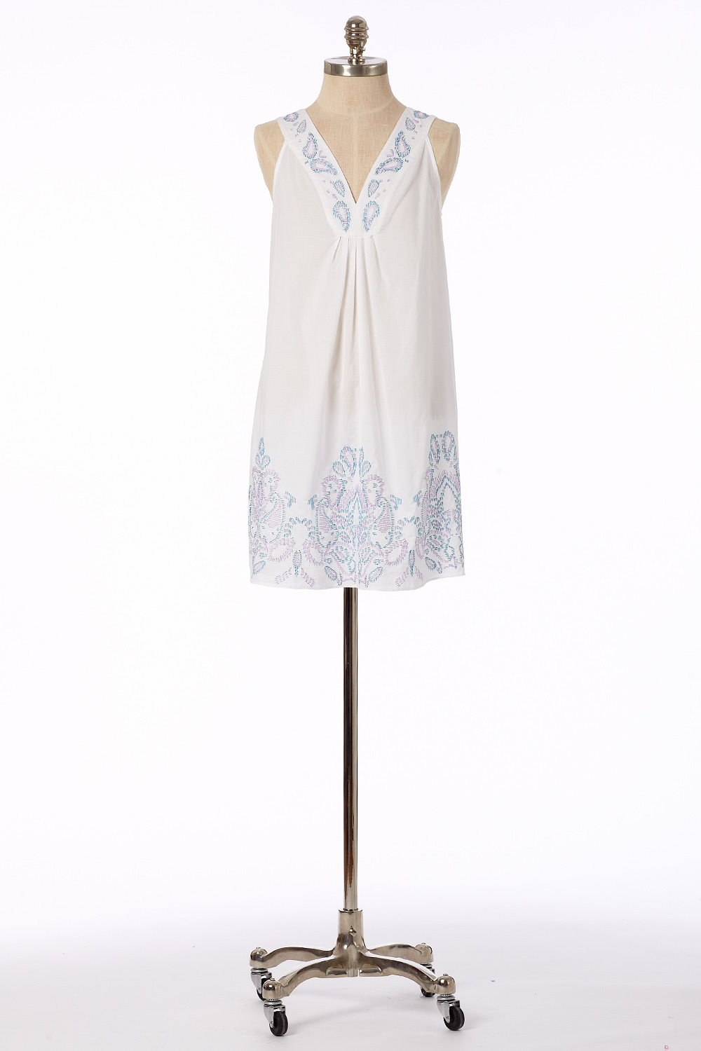 Embroidered Cotton Lawn Chemise
