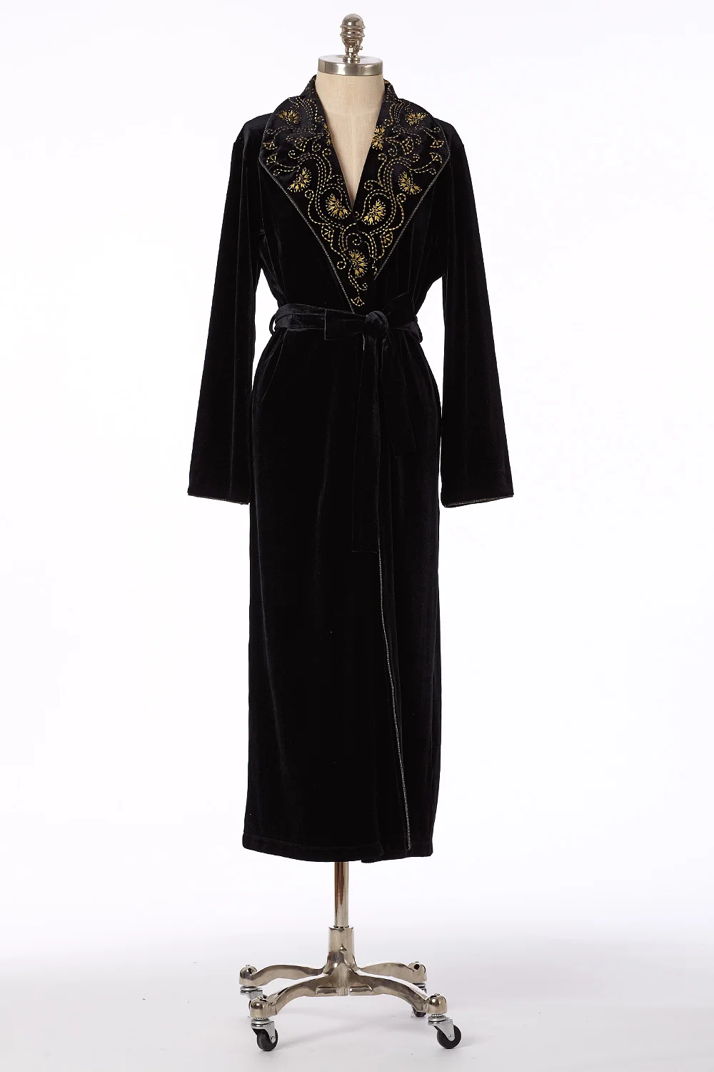 Embellished Velvet Robe