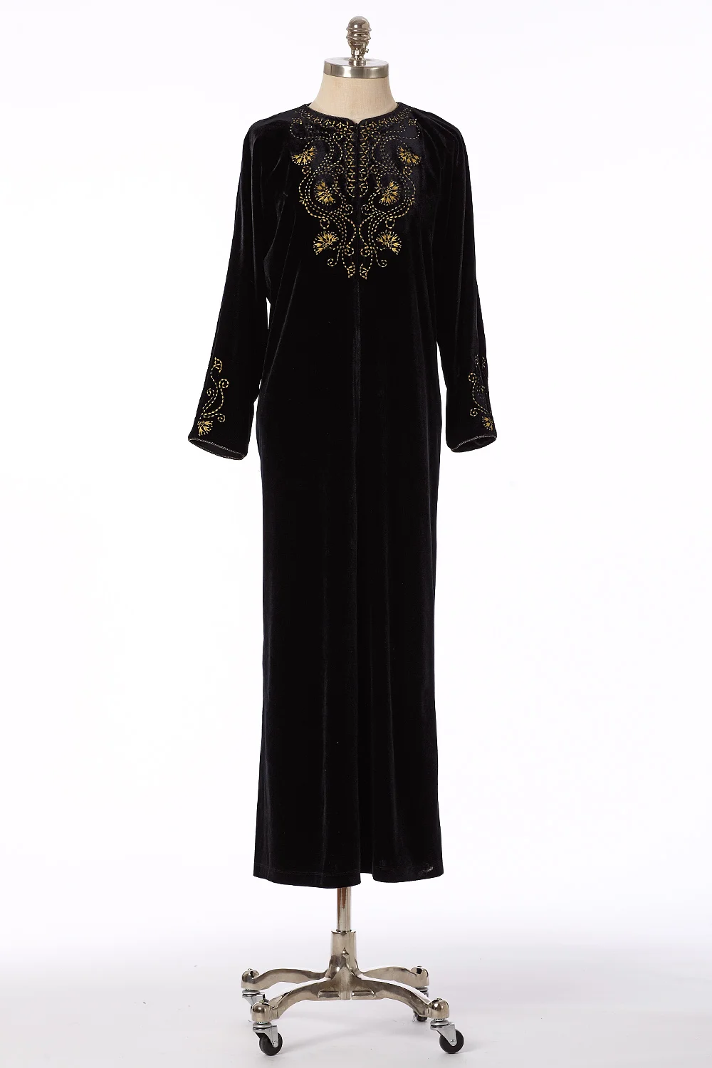Embellished Velvet Caftan