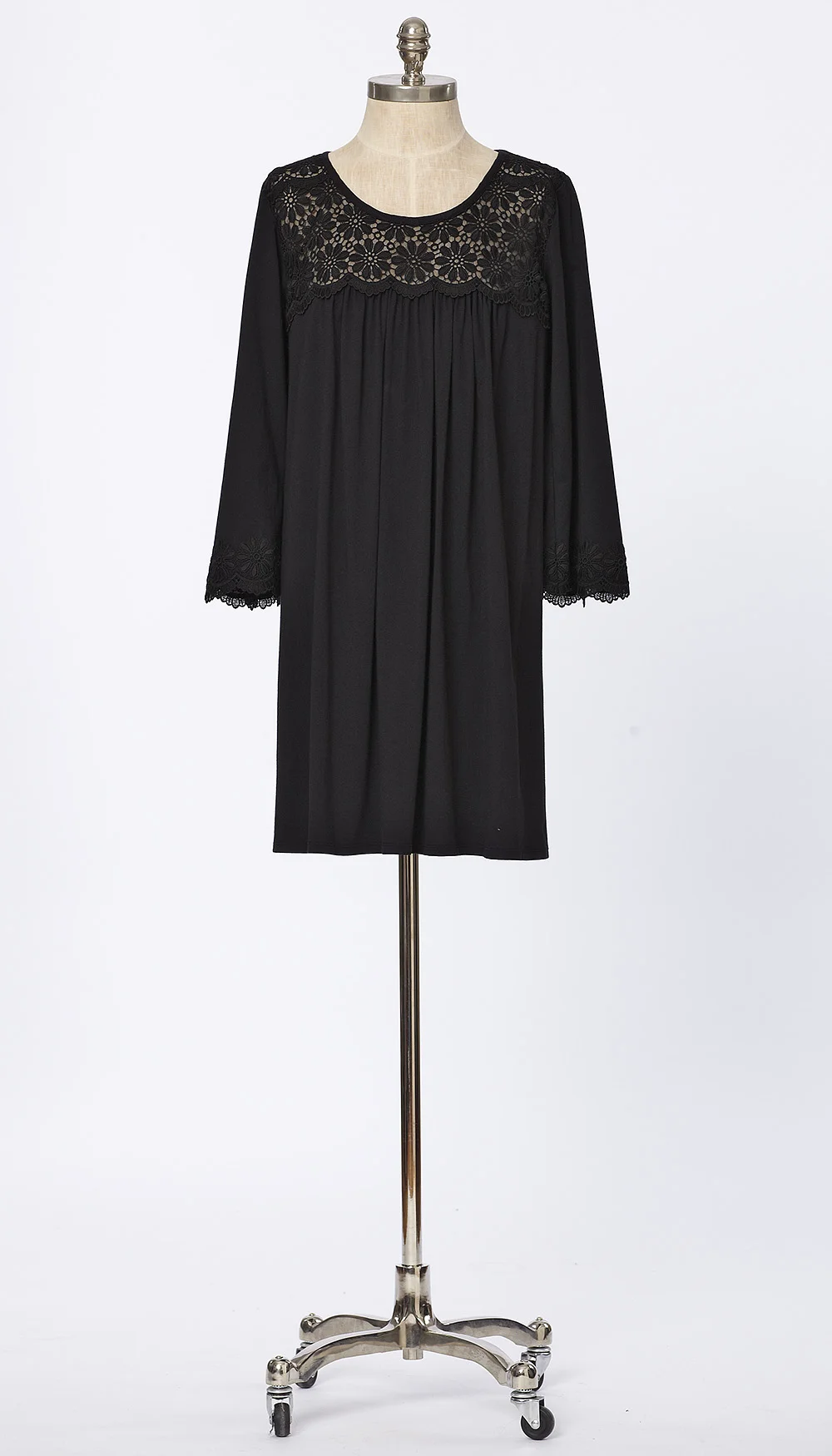 Pima Cotton Knit Short Gown