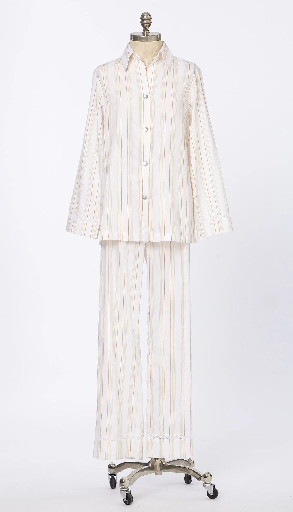 Cotton Yarn Dye Stripe Jacquard Pajama