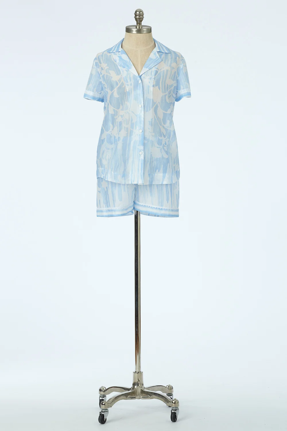 Sheer Cotton Lawn Shortie Pajama