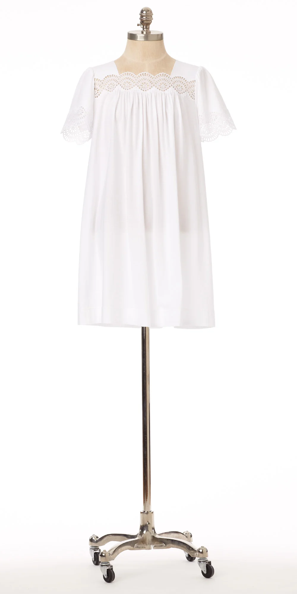 Pima Cotton Knit Short Gown