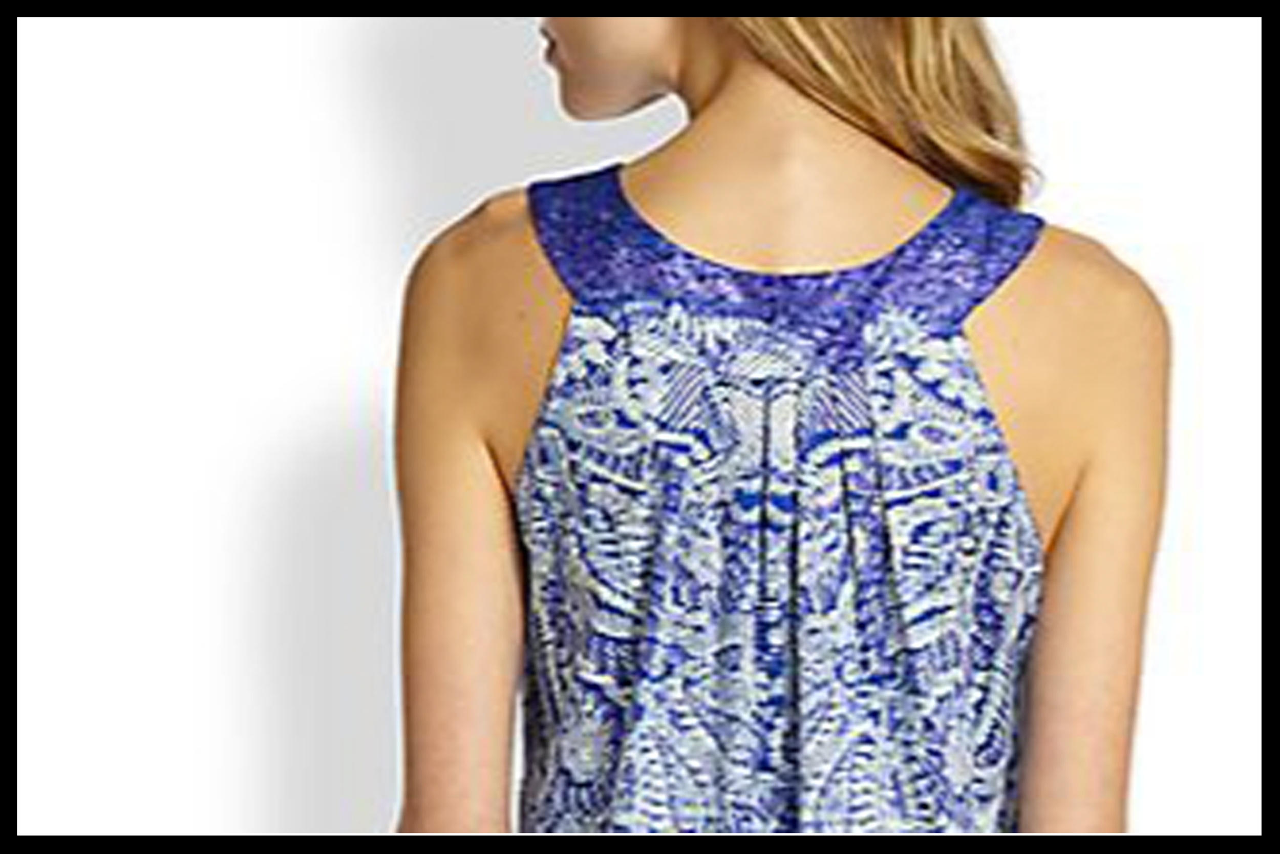 Printed Cotton Lawn Chemise - Close Up - Back View.png