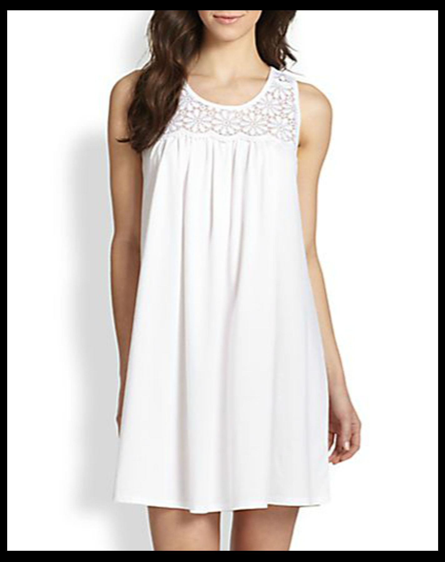 White Pima Chemise - Cotton Venise.png
