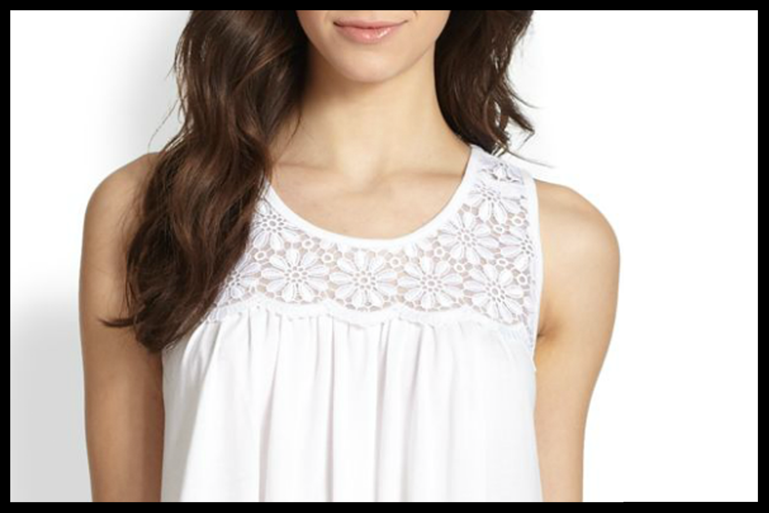 White Pima Chemise - Close Up - Cotton Venise.png