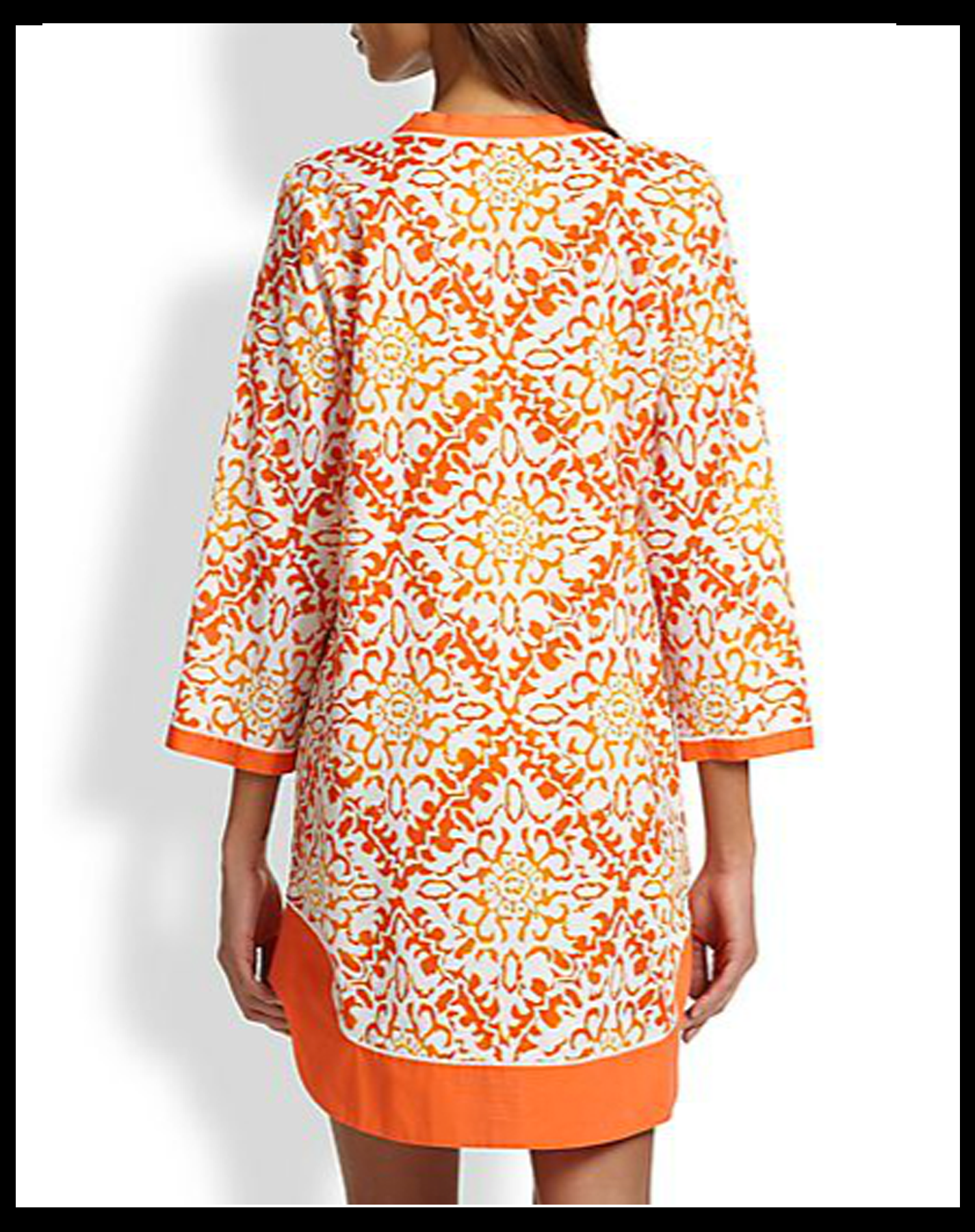Orange Printed Cotton Lawn Halftan - Back View.png