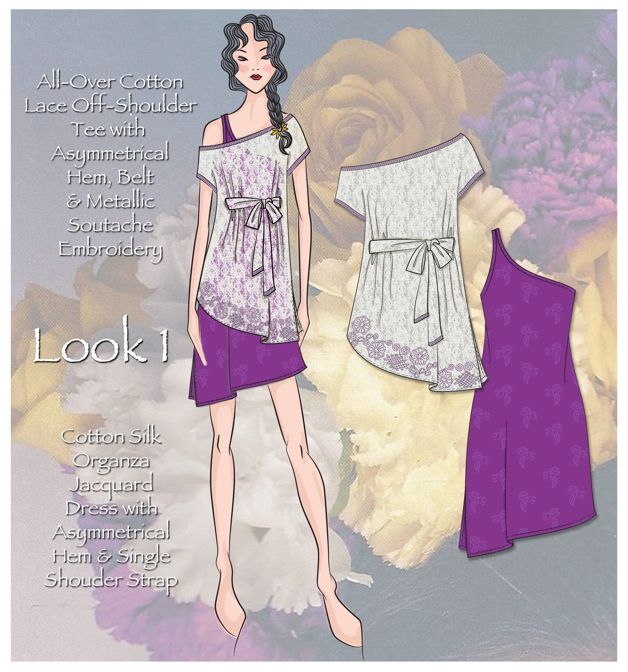 One-Shouler Dress & Lace Top.png