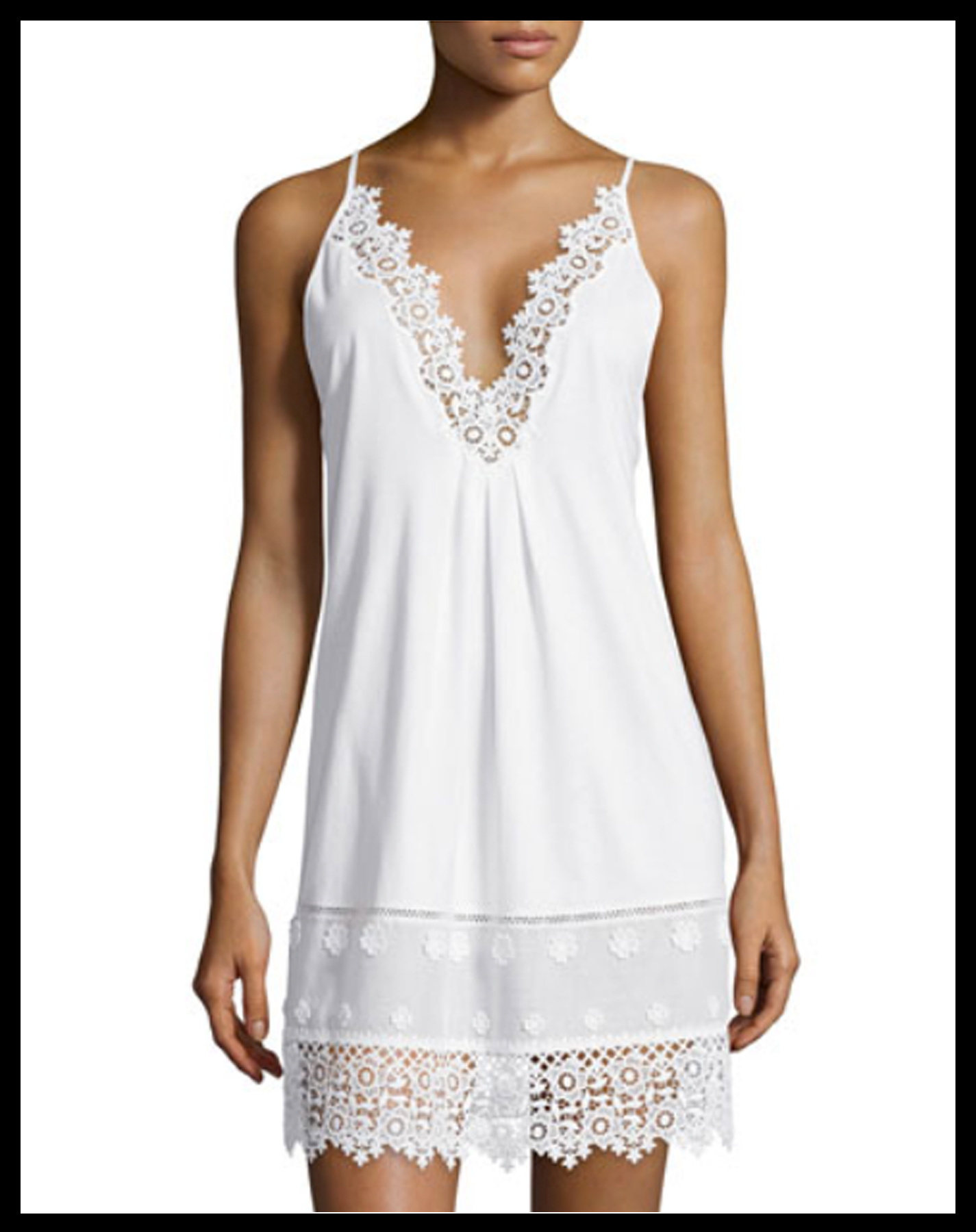 White Pima Cotton Knit - Cotton Venise Applique.png