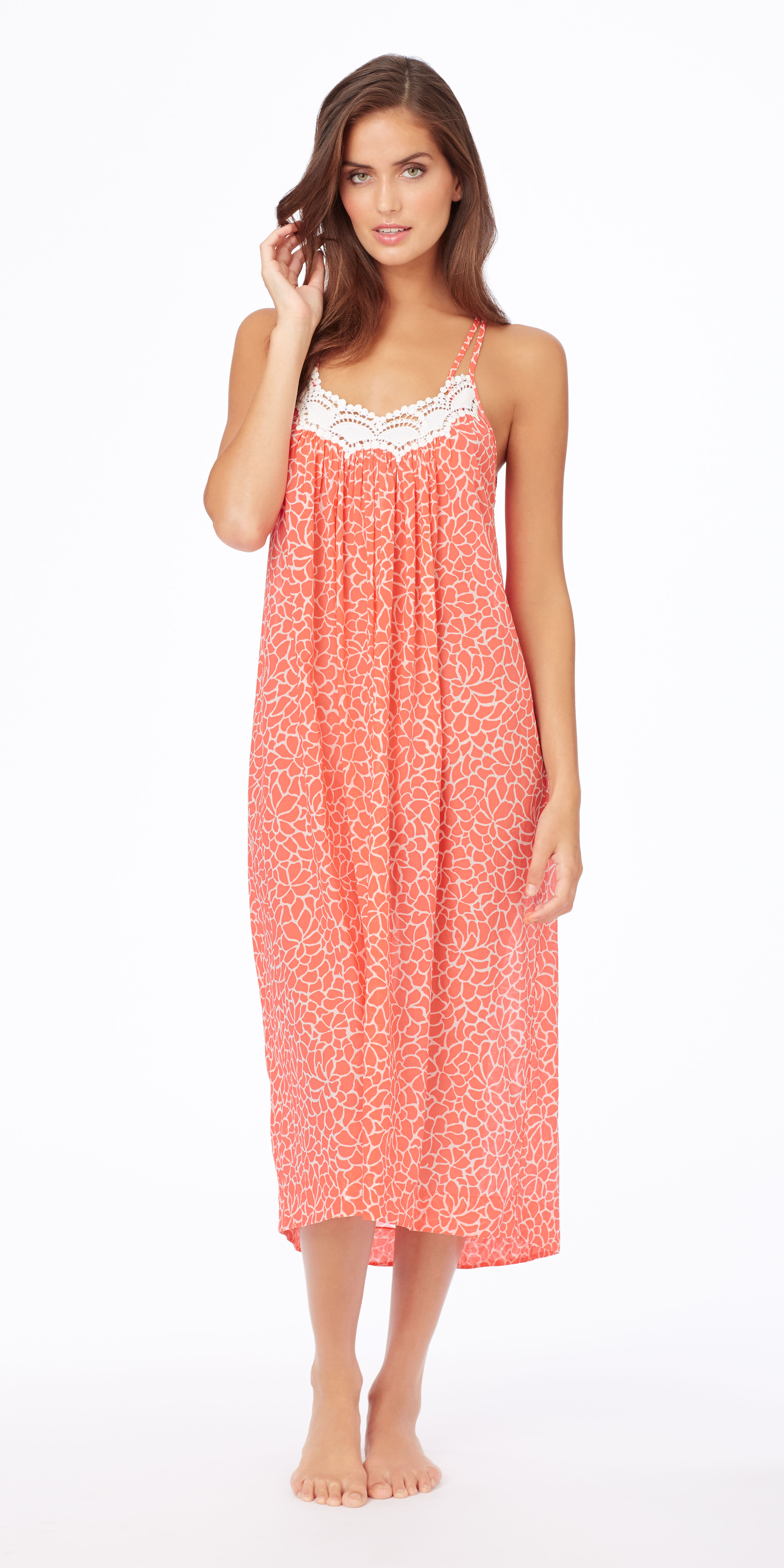 Sheer Cotton Voile Gown