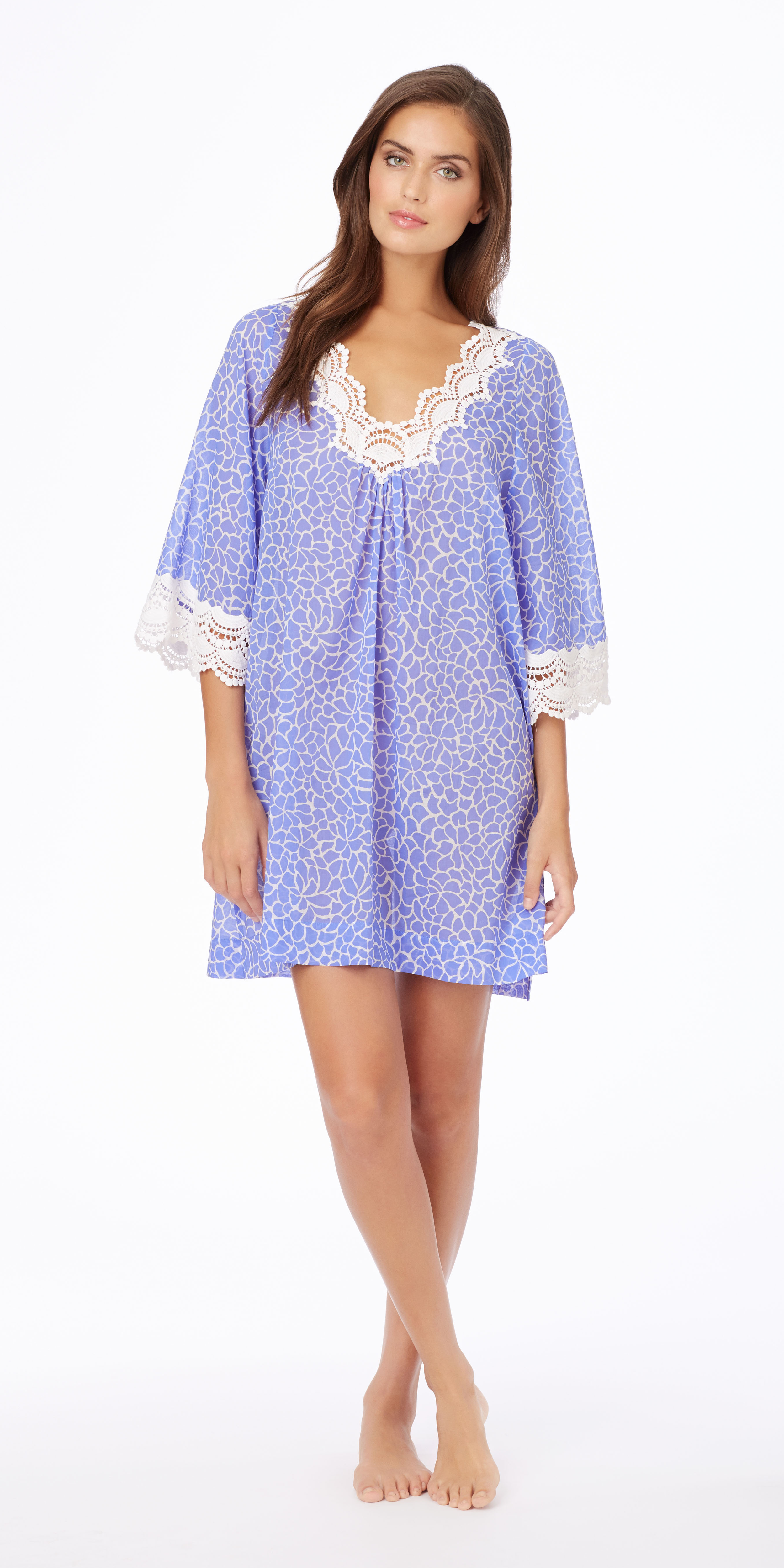 Sheer Cotton Voile Sleep Shirt