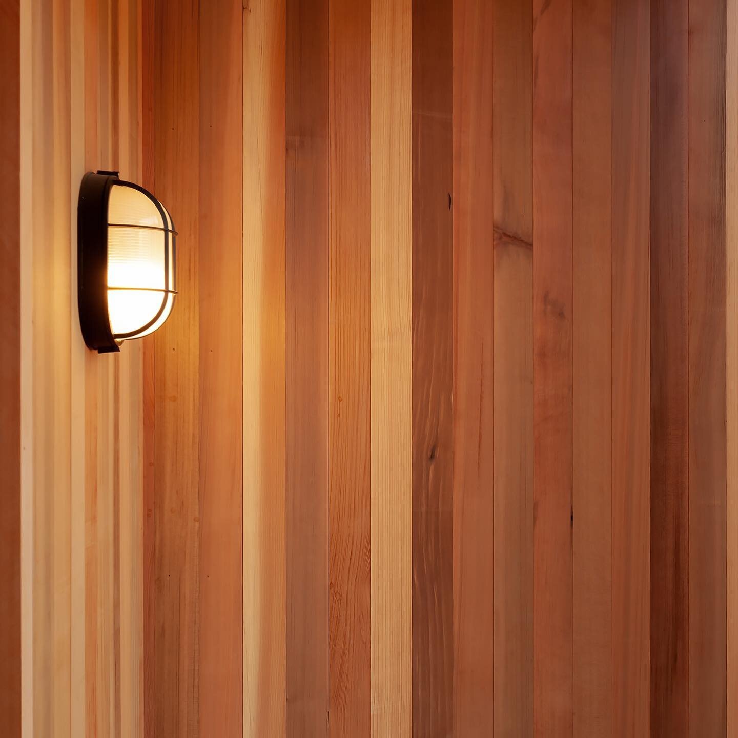 Nothing beats the warmth of natural wood inviting you into a home. Natural western red cedar for this entry.
