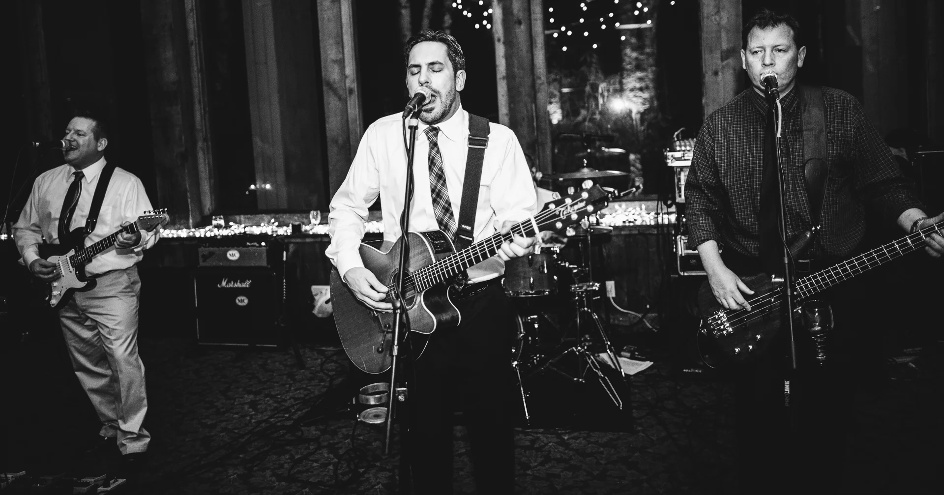Katie and Bryan chose a live band instead of a DJ. But not just any live band, Mean Carlene - our high school English teacher's band.