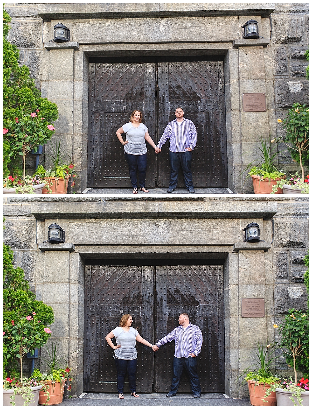 Awesome wooden door that leads to the interior of the fort.