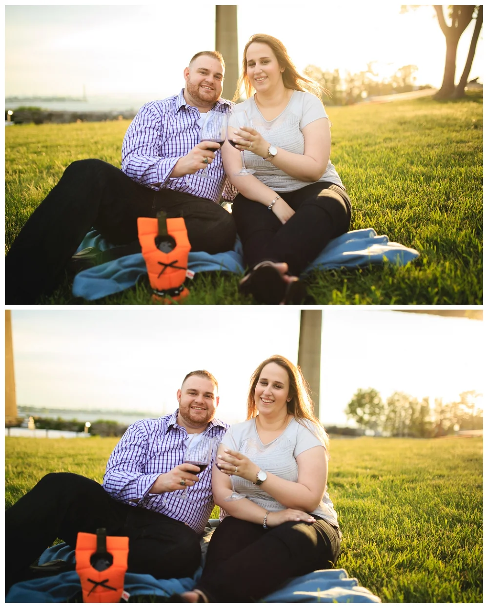 Check out the wine bottle with the life jacket! So clever.