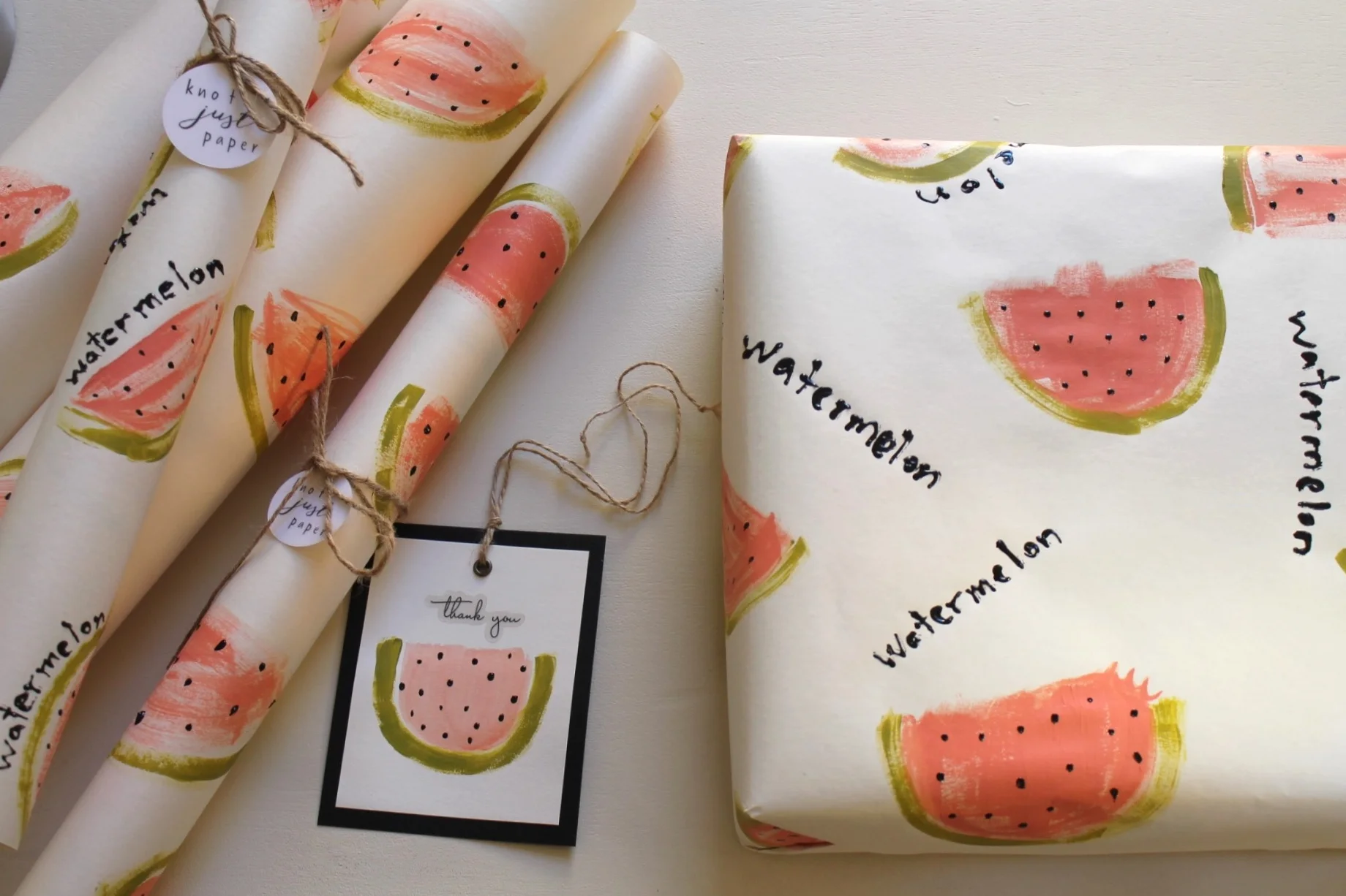 Hand Painted Gift Wrap