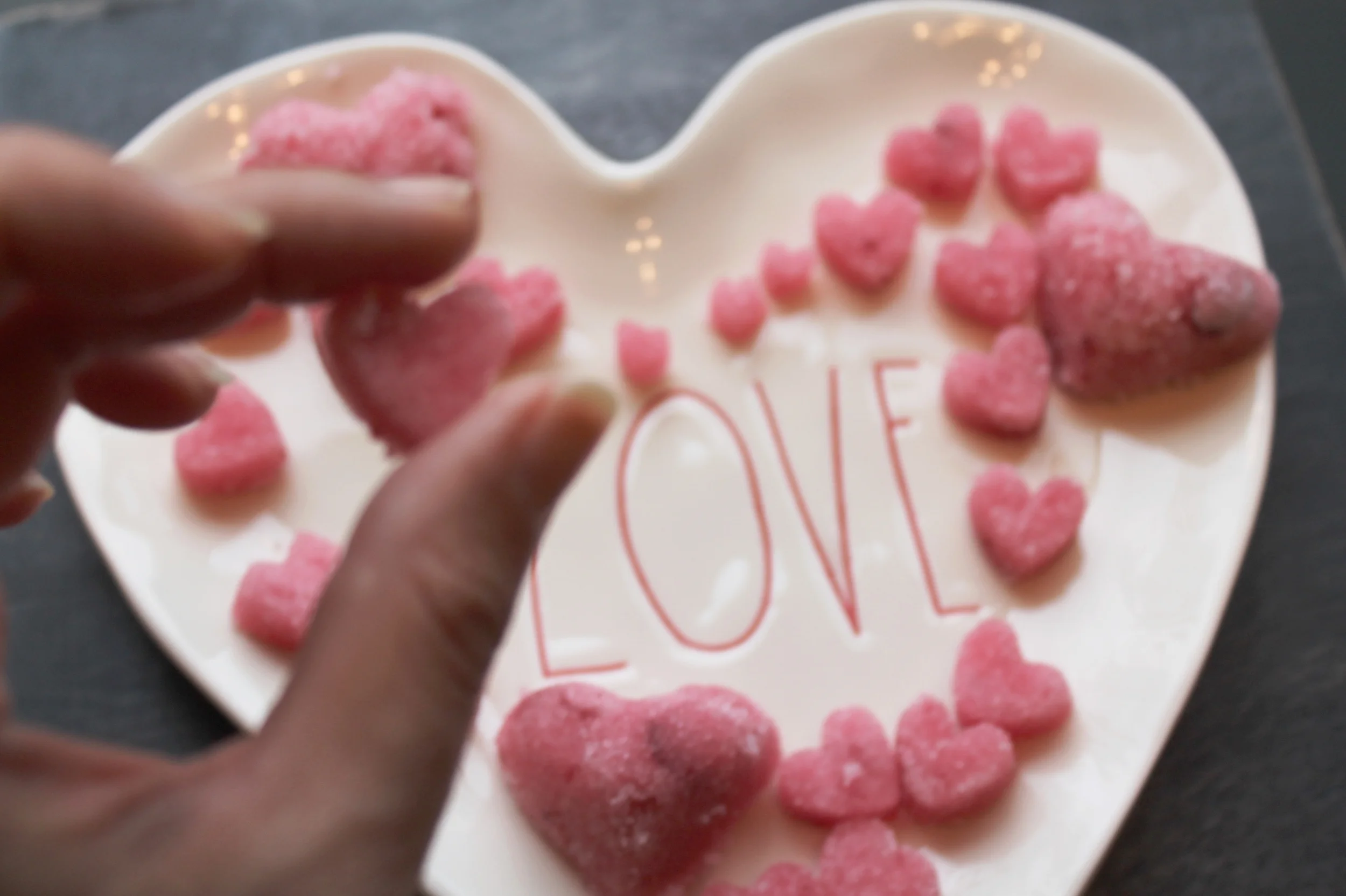 DIY: Heart Shaped Cranberry Sugar Cubes