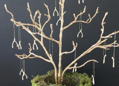 Thanksgiving DIY Wishbone Tree 