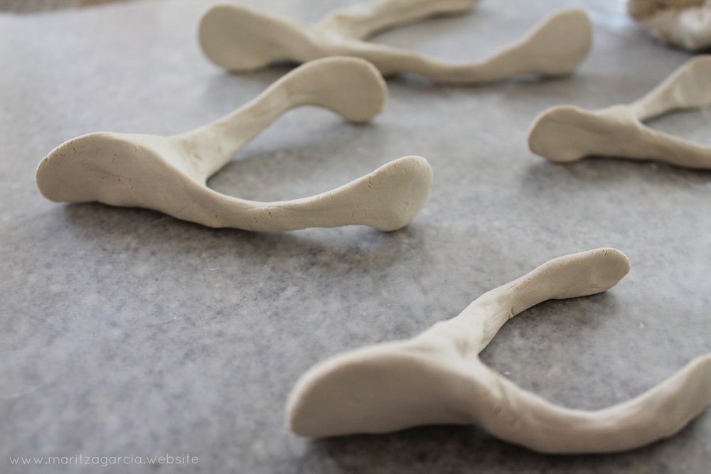 Air-Dry Clay Wishbone DIY