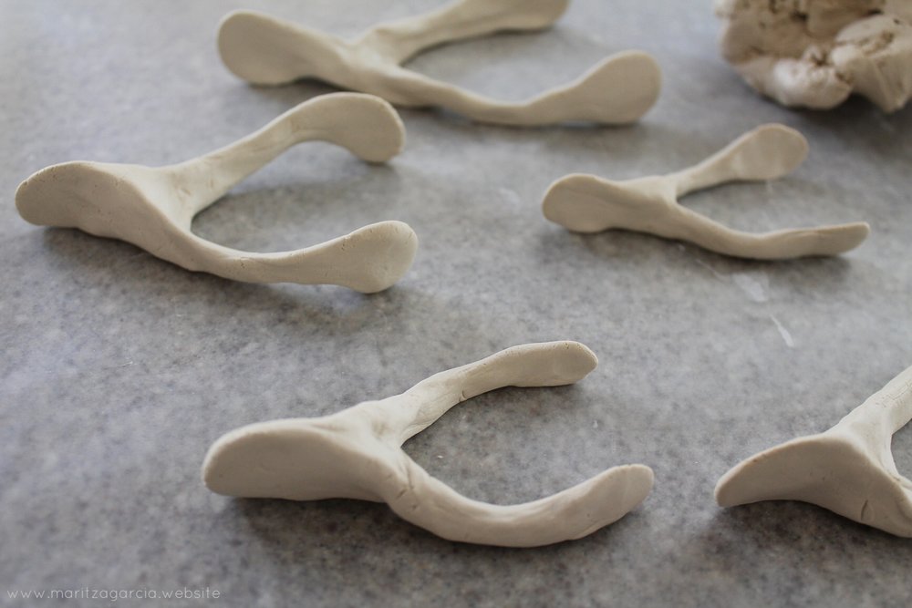 Air-Dry Clay Wishbone DIY