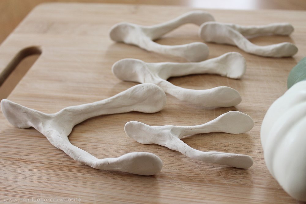 Air-Dry Clay Wishbone DIY