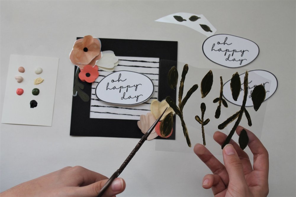  DIY Craft Plastic + Vellum Paper Greeting Cards | www.maritzagarcia.website 