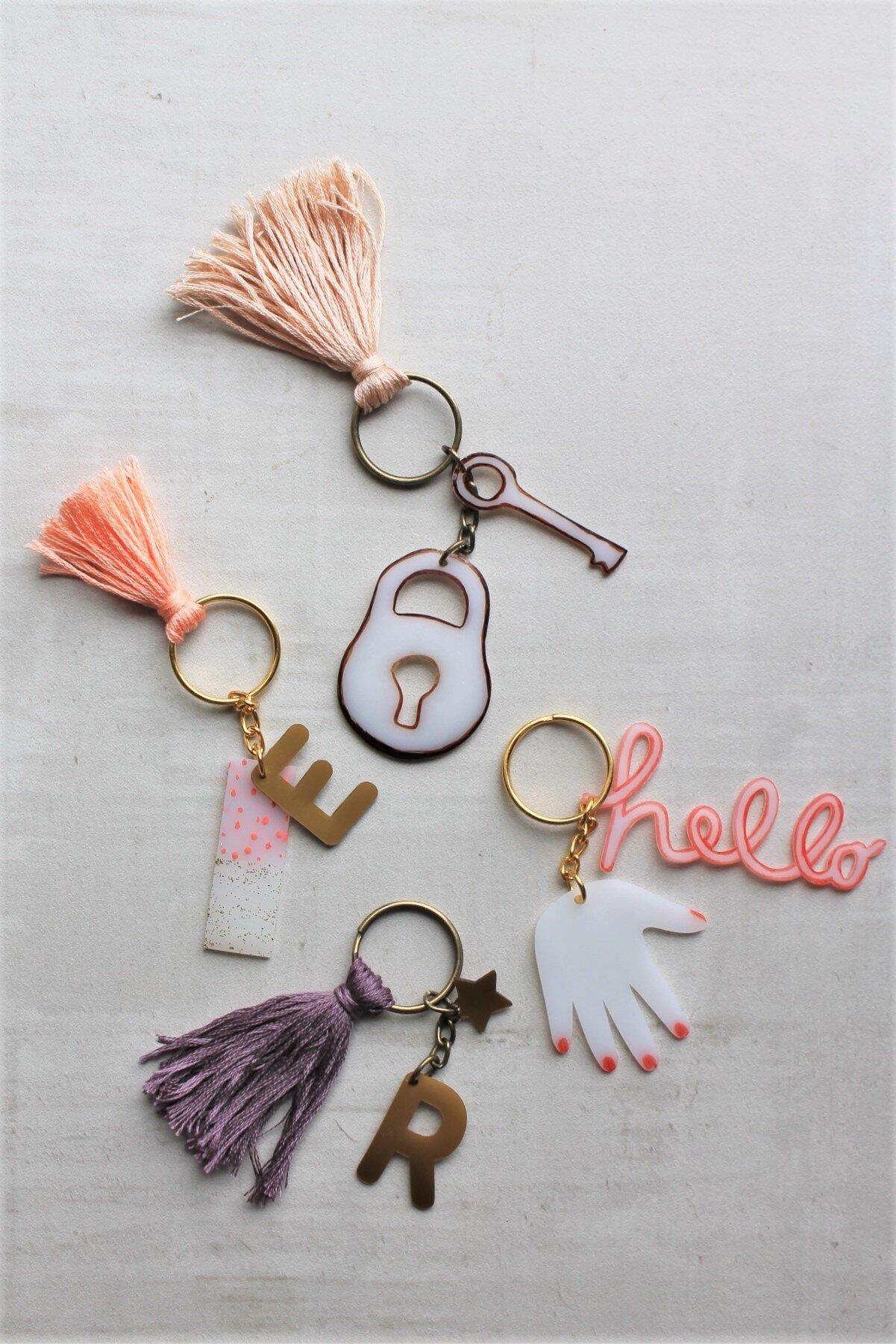 DIY Shrink Film Keychains