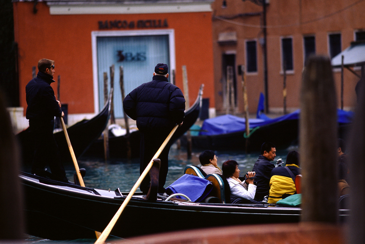 Gondoliers, Venice