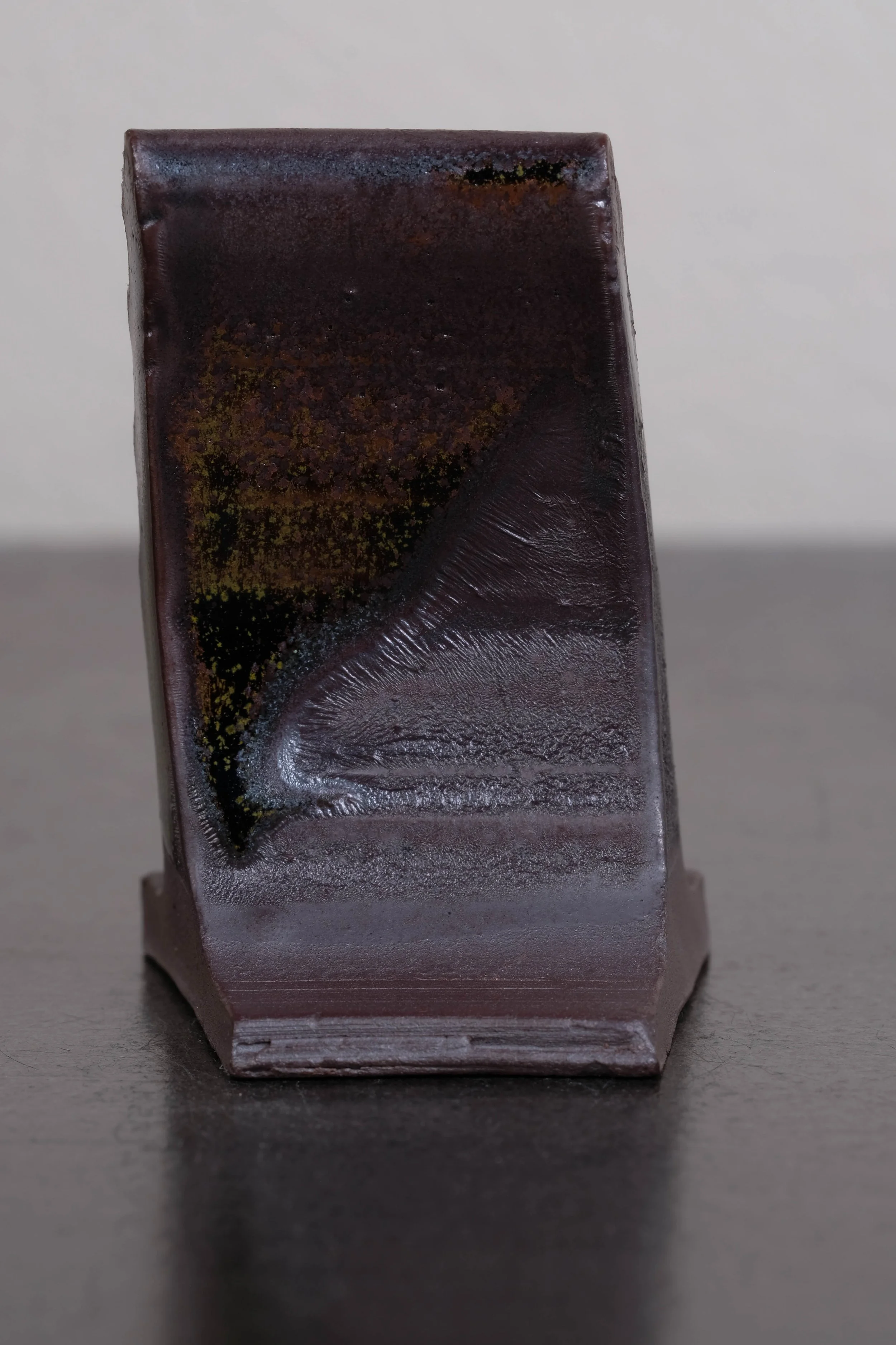 52—Blue/Gray Clear over Tenmoku in Redox (back)