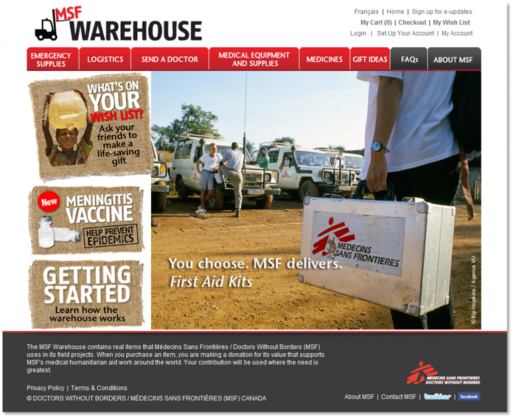 Médecins Sans Frontières / Doctors Without Borders – MSF Warehouse