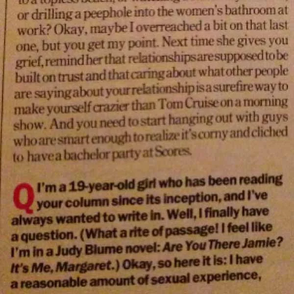 Lena Dunham, writing frankly about sex, even before the days of "Girls"