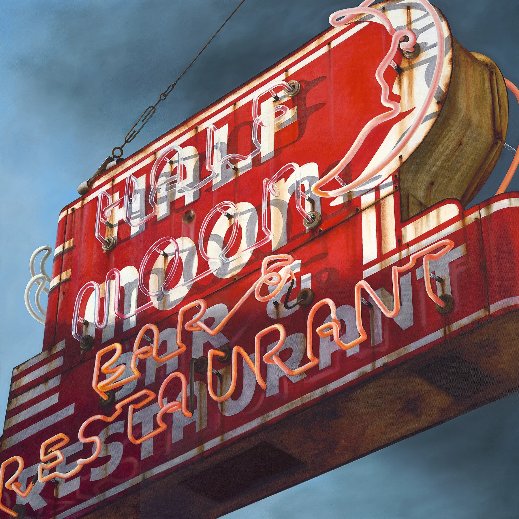 Half Moon Bar , 48x48in, Oil on Canvas, 2015
