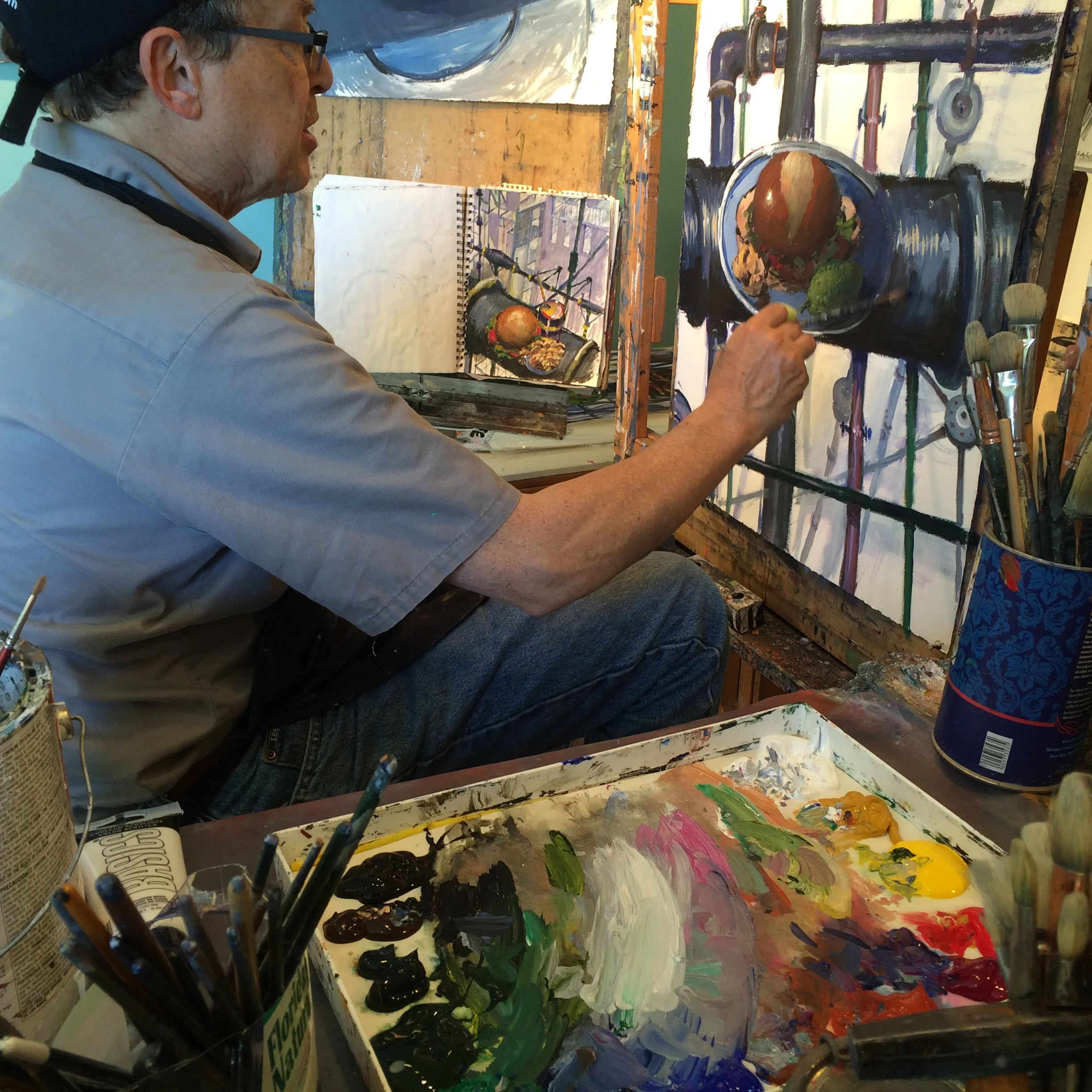 Above: Gary in his studio next door Below: Pics from his website courtesy of the artist