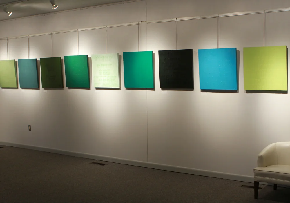 9 shades of green