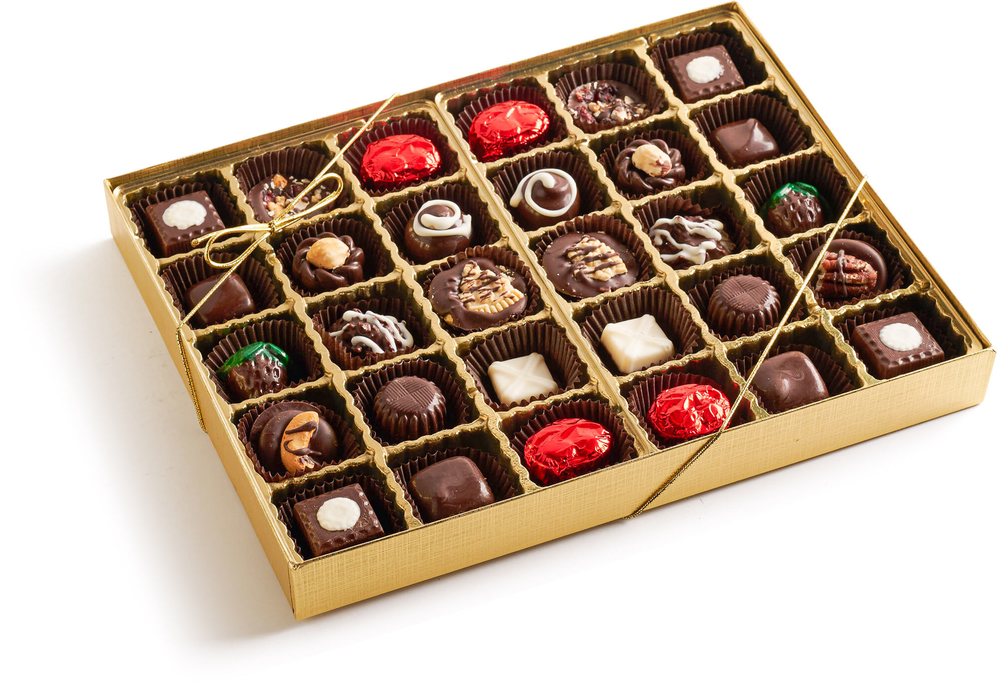 Assorted 30-piece Box Filled Chocolates     $45