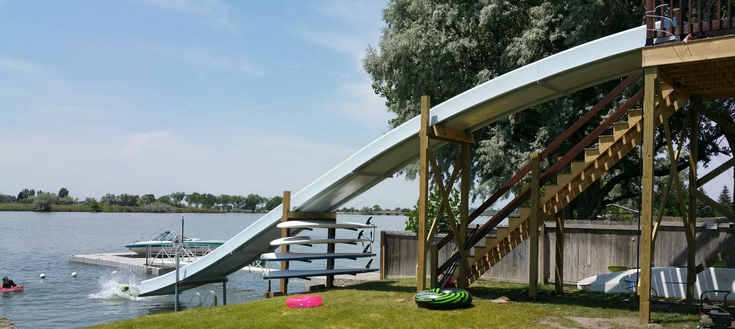 Drop Slide Going Into The Snake River