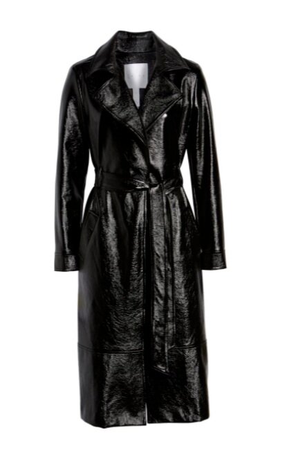 Leith Faux Patent Leather Trench, $79.90