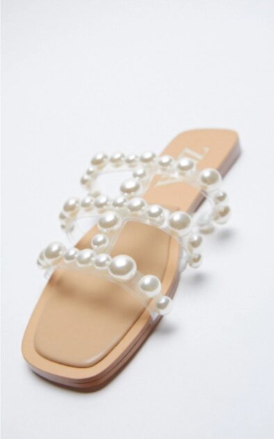 Zara Pearl Slide, $49.90