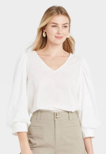 A New Day Voile Top, $20