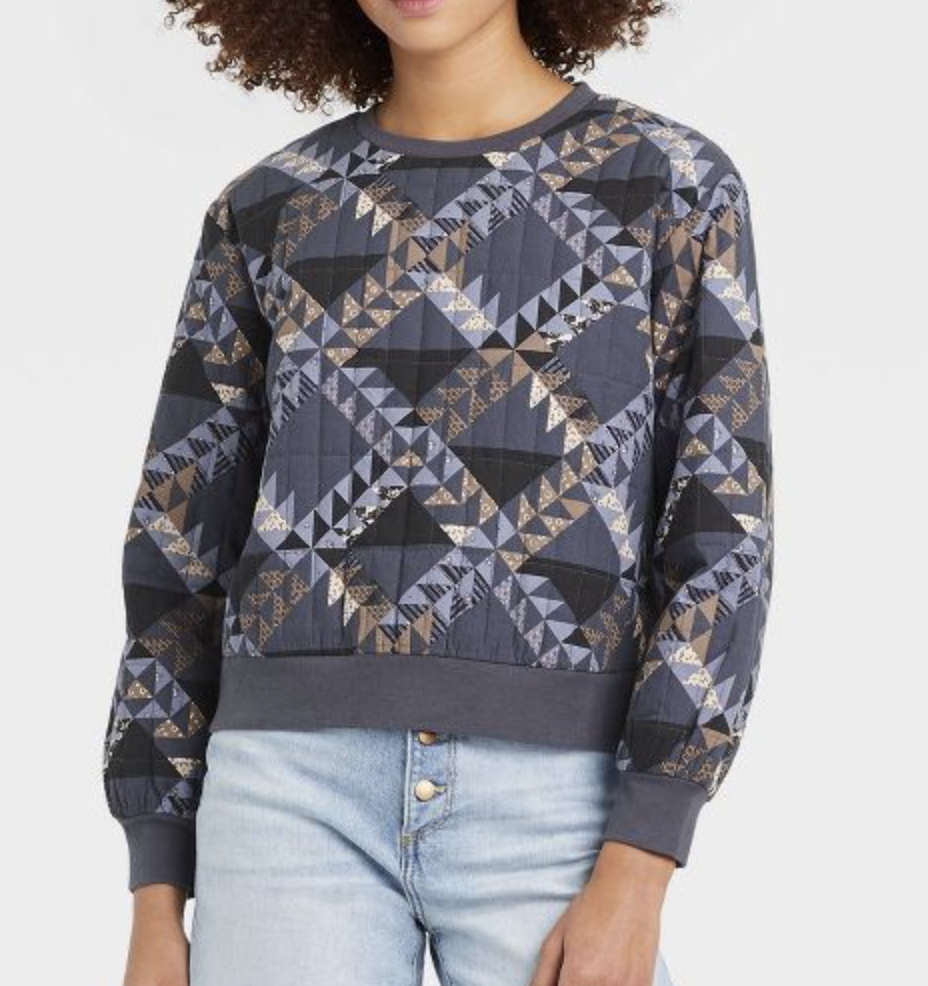 Quilted Sweatshirt by Universal Thread, $24.99