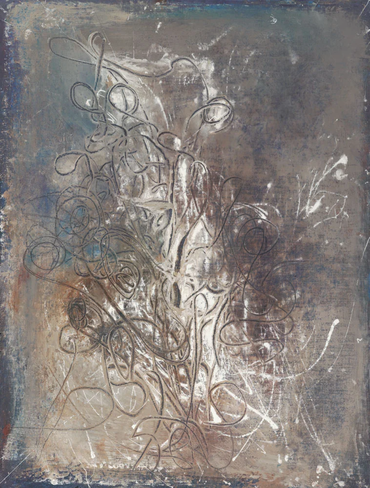 "Water and Light" untitled #7 acrylic on raw linen 24 inches x 28 inches SOLD